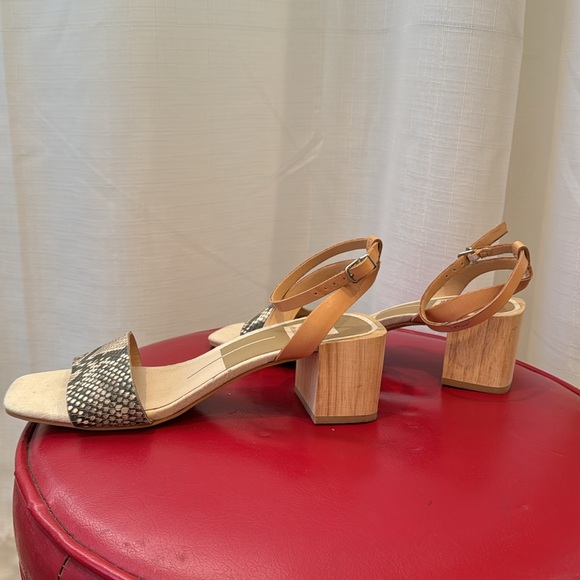 Dolce Vita Snake Skin Block Heel Sz 6.5 - Picture 5 of 7